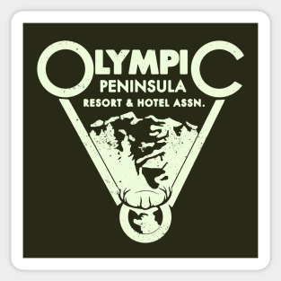 Vintage Olympic Peninsula Resort and Hotel association logo Sticker